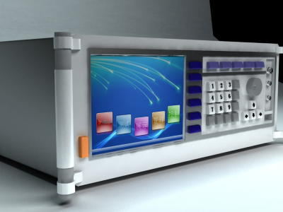 4U带触控屏处理器机箱